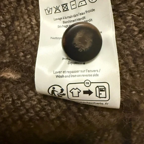 NWOT Sezane Noah Wool-Blend Cardigan in Leopard Animal Print Cardigan SZ S - Picture 10 of 10